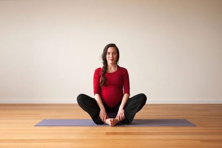 pregnancy yoga baddha konasana