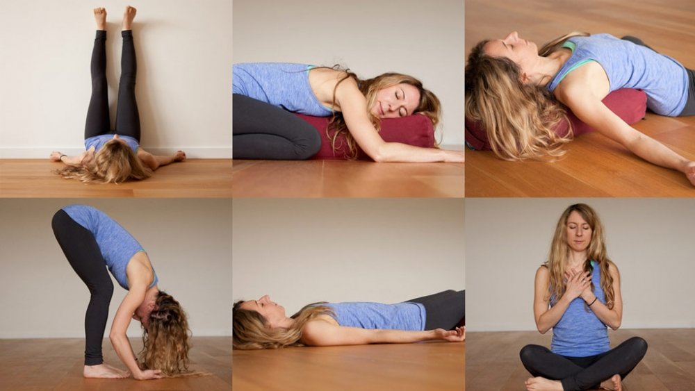 6 yoga poses for stress relief Ekhart Yoga