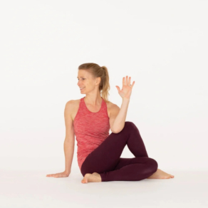 Ardha Matsyendrasana Half lord of the fishes yoga pose