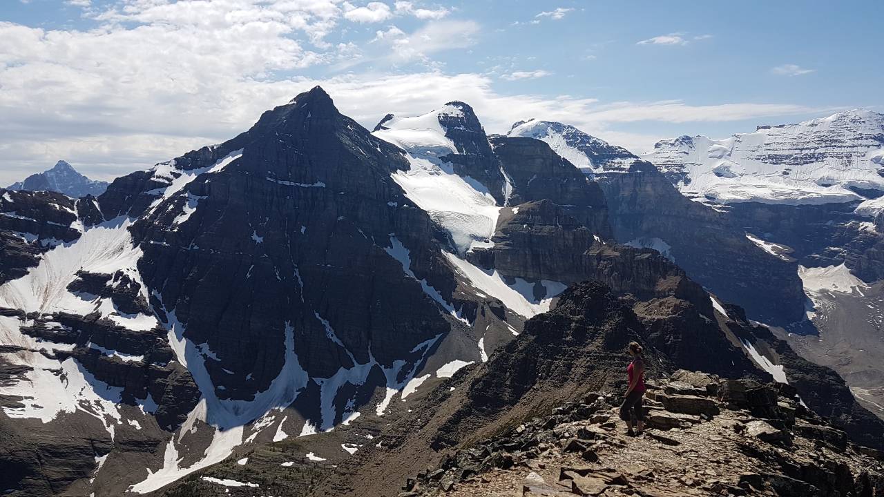 Christine Wushke in the Canadian Mountains