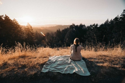 Woman sitting outside_Dharma