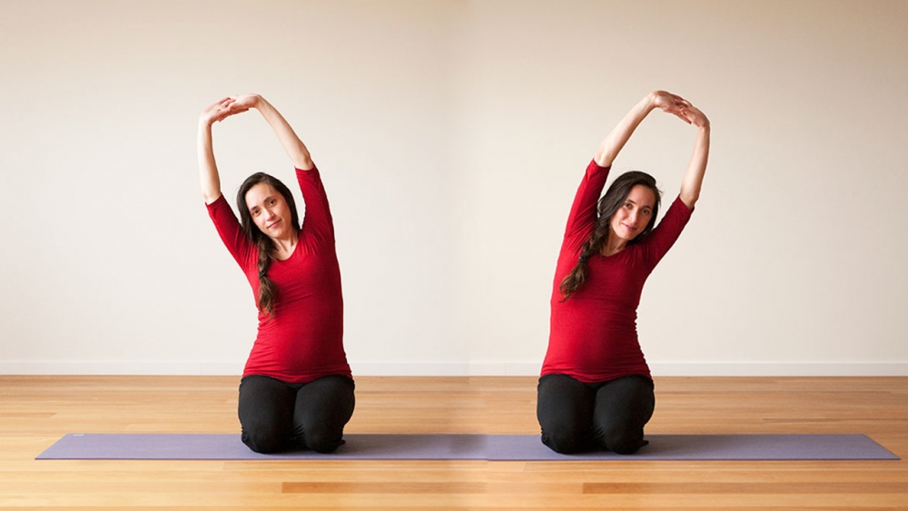 pregnancy yoga sun salutation