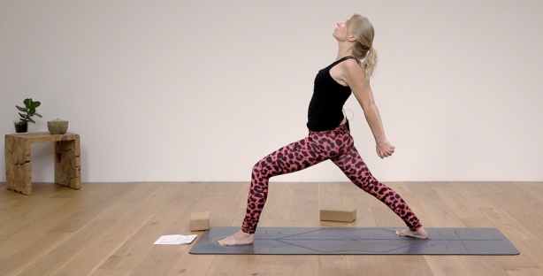 Warrior 1 Pose - Ekhart Yoga