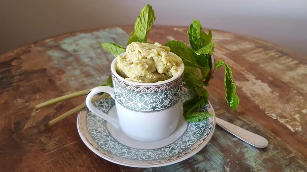 Vegan avocado ice cream