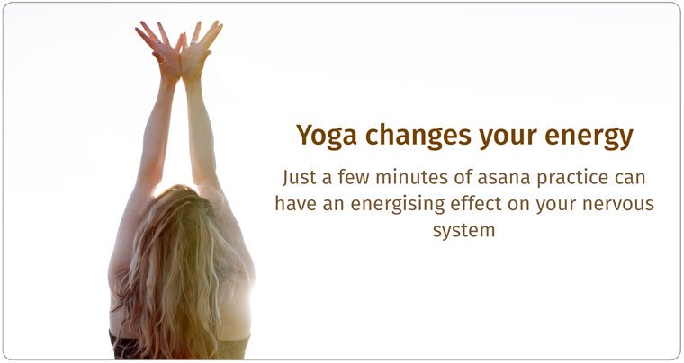 yoga practice changes energy