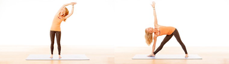 Standing Side Bend or Triangle pose