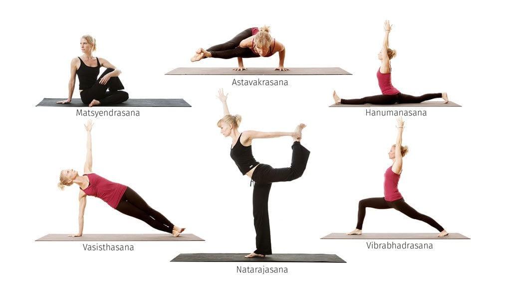 Yoga Asanas Chart Book: lllustrated Yoga Pose Chart with 60 Poses (aka  Postures, Asanas, Positions) - Pose