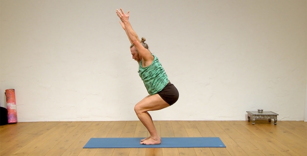 Free Yoga Lesson Plan With Chair Pose As The Peak Pose