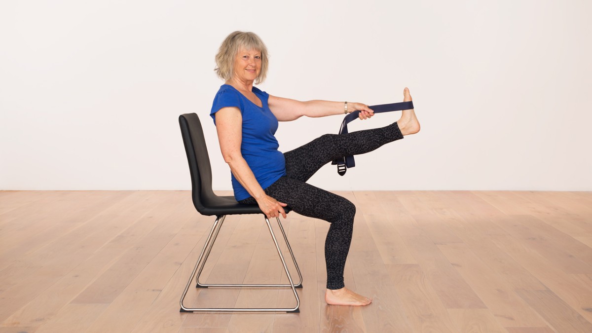 chair yoga with straps