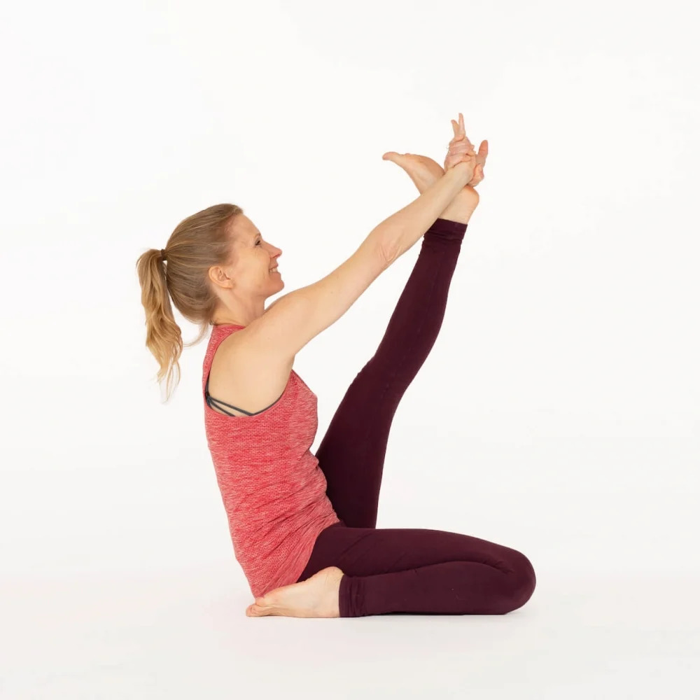 Heron Pose Kronuchasana Ekhart Yoga