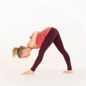 Intense side stretch pose Parsvottanasana