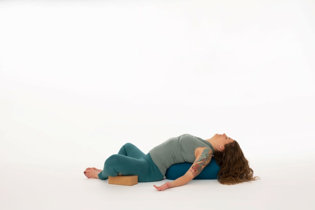 Supported fish pose_ EkhartYoga