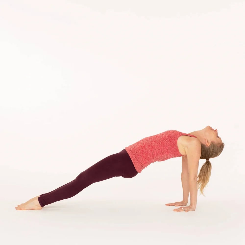 Purvottanasana Upward facing plank yoga pose