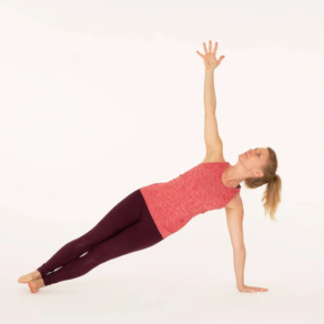 Side plank pose Vasisthasana Ekhart Yoga