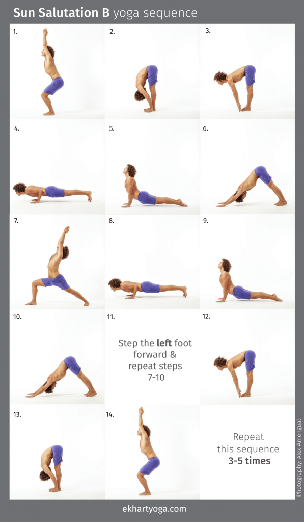 Sun Salutation B with the breath free download sequence