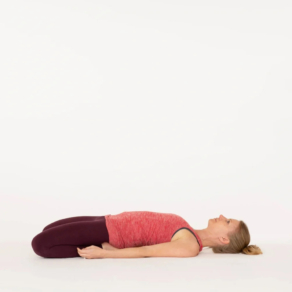 Supta Virasana reclined hero pose Esther Ekhart