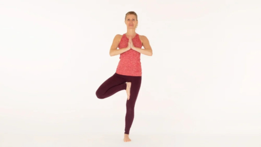 Tree pose Vrksasana Ekhart Yoga