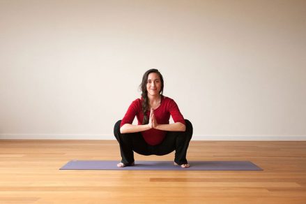 pregnancy yoga squat pose malasana