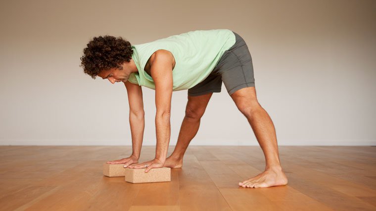 Wide angle pose with blocks